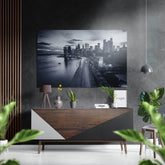 City View Brushed Aluminium Dibond Wall Art.